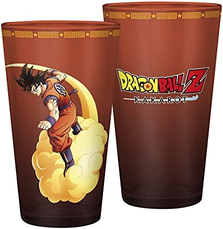 ABYstyle Dragon Ball Z Kakarot Goku Nimbus Размер на Халби бира За пиене, 1 чаена Чаша 14 Унции DBZ на Съдове за напитки
