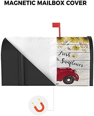 Червени Калъфи за пощенски кутии ферма камион Магнитни Стандартен Размер, декоративни Кутии с номера, Букви, Декоративни Капаци за чекмеджета, Аксесоари за работа