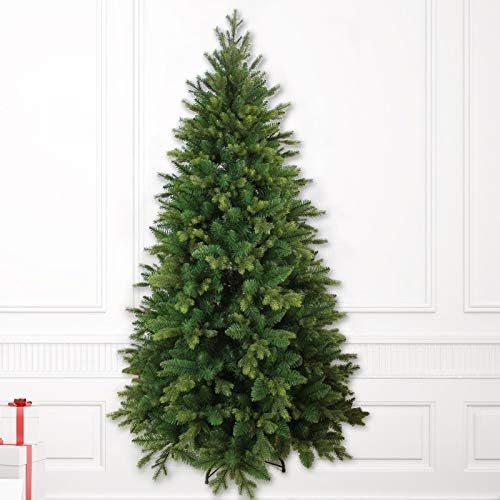 Тънка Коледно Дърво TWDYC Green Молив, Традиционната Коледна Елха, Изкуствена Бор с Метална стойка и клонки от PVC, Коледна