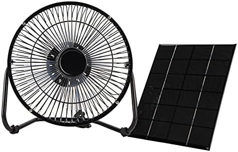 Комплект фен на слънчеви панели plplaaoo, 8-инчов Вентилатор, захранван от слънчеви панели 2,5 W / 5 W 5-В, Мини Преносим
