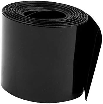 Нов Lon0167 60 мм Плоска Препоръчителна Ширина 7,1 Метра Дължина надеждна ефективна Свиване тръба от PVC в Черен цвят