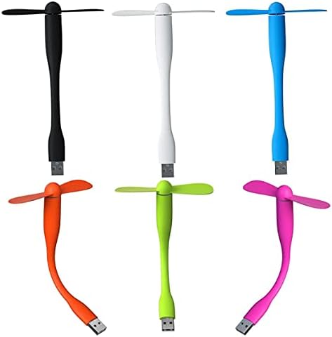 Настолен USB вентилатор Eaarliyam, 6 Мини Usb Вентилатор, Преносим Вентилатор, Охлаждащ Вентилатор с гъвкава Врата, Безшумен