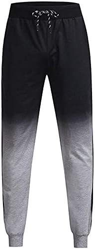 Мъжки Градиент Hoody и Панталони за джогинг Color Color Block, Спортно Яке с цип, Панталони с завязками, 2 броя Дрехи