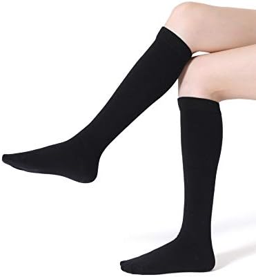 FITRELL 4 Опаковки Женски Гольфов до коляното, Ежедневни Чорапи-тръба