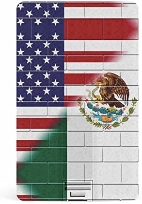 Флаг на САЩ Мексико Гранична Стена Кредитна Карта, USB Флаш памети Персонализирана Карта с памет Ключови Корпоративни
