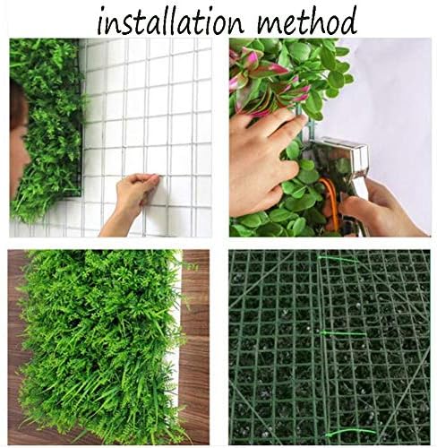 YNFNGXU Изкуствена трева за Растителна Украса на стените на Зелено Може Да се Използва за Ограда Стенен Екран Домашна