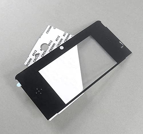 Преносимото стъклен горен преден LCD екран, капак на обектива, защитен панел, огледало на панела за конзолата 3DS, черен