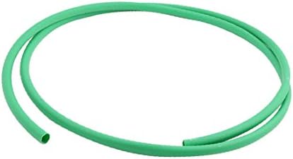 X-DREE с Диаметър 9,5 мм в съотношение 3: 1 Свиване тръба С метална намотка, Кабелен ръкав, с тръба в Зелен цвят с Дължина
