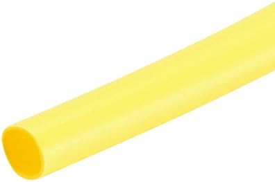 uxcell Свиване Тръба с диаметър 0,8 mm 5 м 2: 1 Свиване Тръба Метална Обвивка Жълт цвят