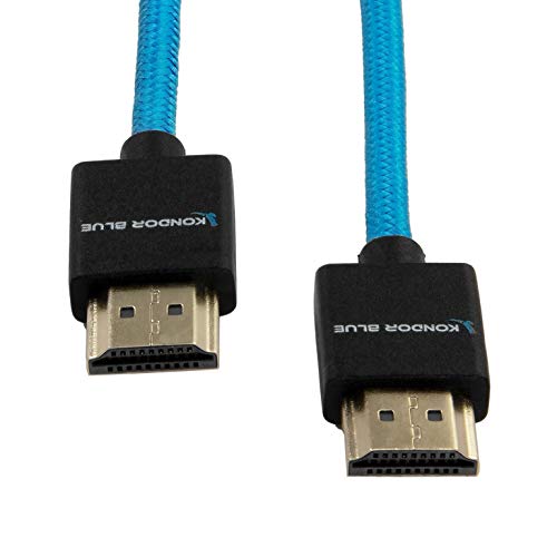 Тънък Прав кабел в оплетке KONDOR Blue 4K Full HDMI вградени монитори, улавяне карти и още много Други