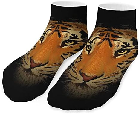 Главата на Тигъра в Тъмно, 5 Двойки Забавни Чорапи за Бягане, Спортни Чорапи Без Подплата, за Мъже и Жени
