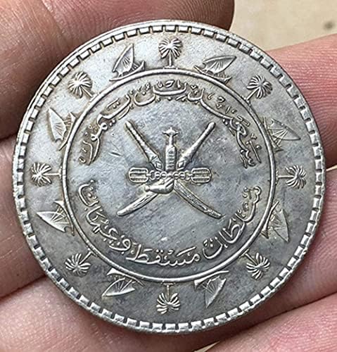 38 мм Чиста Мед Покрита със Сребро, Антични Монети Монета Оман 1959 Занаяти Колекция от Монети Възпоменателна Монета