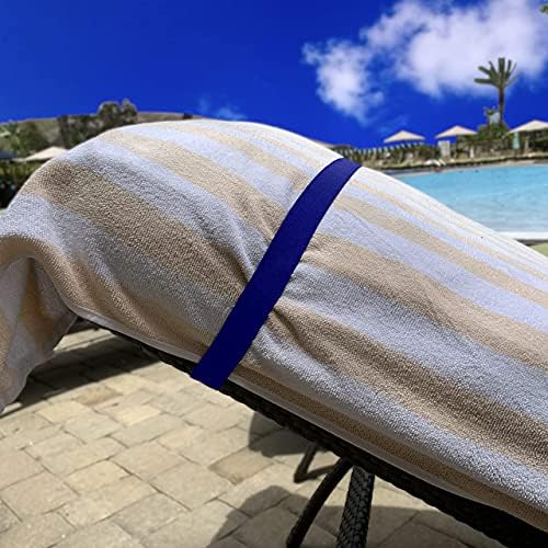 Лента за кърпи за ръце, скоби за столове-Добрият вариант за плажни хавлии, столове за басейна и круизи (Еластична тъкан