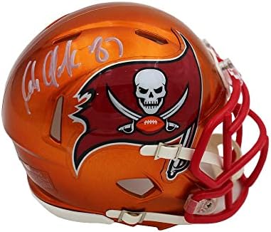 Роб Гронковски е Подписал мини-Каска Tampa Bay Buccaneers Speed Flash NFL Mini - Мини-Каски NFL с автограф