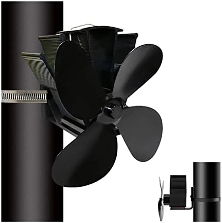 LYNLYN Без Магнит, монтиран на стената Камина, вентилаторна печка с Ниско Ниво на Шум 4-Термодинамични Печной Вентилатор