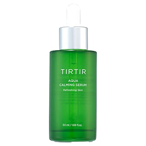TIRTIR Aqua Calming Serum - Успокояващ серум за лице Хидратиращ с екстракт от цветовете на лайка за чувствителна кожа,