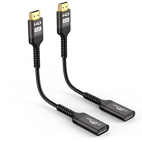 Удлинительный HDMI кабел, 2 комплекта, високоскоростен удължител 4K, HDMI за мъже и жени, кабел-адаптер е Съвместим с