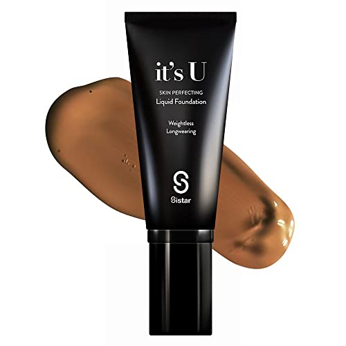 Тонален крем Sistar it ' s U Skin Perfecting Liquid Foundation Средно покритие, Наращиваемый, Безтегловен, устойчиви