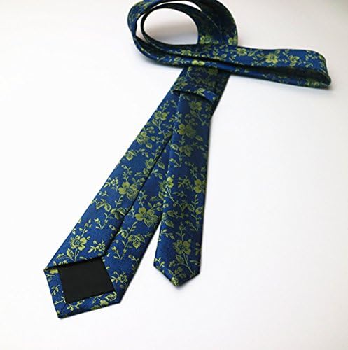 Мъжки Тесен Сватбен Вратовръзка от Жакард Лукс с Фин Цветя Модел от Ctskyte