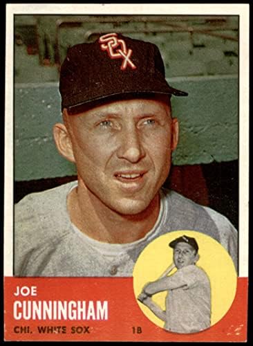 1963 Топпс 100 Джо Кънингам Чикаго Уайт Сокс (бейзболна картичка) EX/MT+ Уайт Сокс