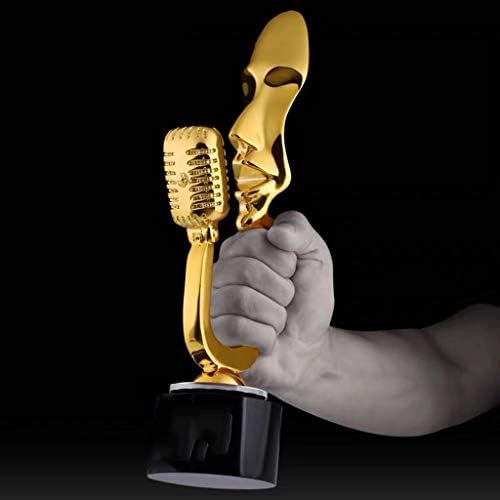 YGO Art Trophies Награда Златен МИКРОФОН на Трофея Индивидуални Премия за Чаши за Колекции, състезания, Конкурси Вечерни