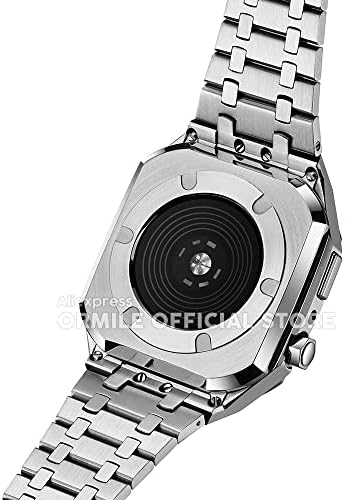 Каишка за часовник VEVEL и Калъф-Гривна За Apple Watch Серия 4 5 SE 6 7 8 44 мм 45 мм, от Неръждаема Стомана 316L в стил