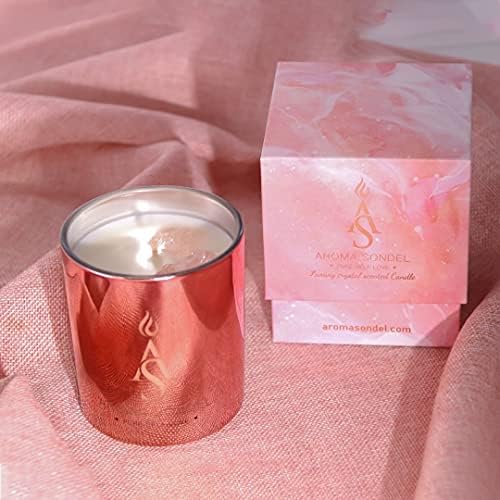 Ароматни свещи Pure Self Love (Розово шампанско) - Свещи за дома Ароматни соеви свещи за облекчаване на стреса и ароматерапия
