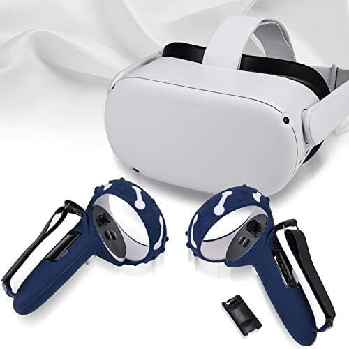 Дръжки контролер TechKen за Oculus Quest 2, с цилиндрична форма Силиконови дръжки за виртуална реалност, Защитния Капак