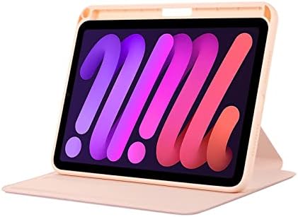 СВЕРХПРОЧНЫЙ КАЛЪФ, съвместим с iPad Mini 6 поколение 2021, 8,3-инчов Тънък калъф-поставка с множество ъгли, калъф от