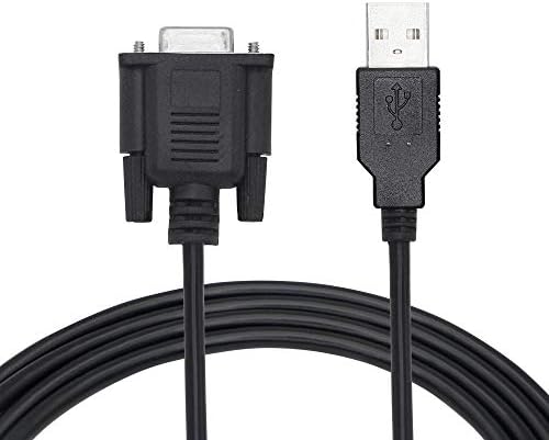 6 Фута Конектор RS232 DB9 към сериен кабел PLC USB 2.0, който можете да използвате само за програмируемо логически контролер